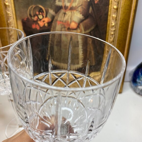 Set Of Two Waterford Crystal Marquis Wine Brandy Water Goblets Glasses - Picture 6 of 11